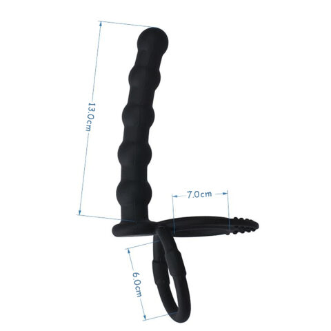 Silicone Anal Beads Strap-on Sex Toy